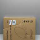 Plastic Toilet seat, Slow Close, Never Loosen, Elongated, White, 19"