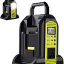 350W Power Inverter for Ryobi 40V Li-ion Batteries,2-Port Supply Inverter Generators Converter DC 40V to AC110V ~120V with LED Light,3 USB-A,1 Type-C,1DC Port, for Outdoor Travel Camping