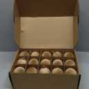 OCTERIC 30 Pcs 2.4 Inches Velvet Christmas Ball Ornaments, Shatterproof Khaki Flocked Bulbs Decorations Set, Retro Decorative Hanging Plastic Ornaments for Xmas Tree Holiday Party Dcor