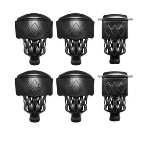 Billiard Pool Table Pockets Heavy Duty PU Leather Billiard Pockets Set of 6，Including 4 Corner Pockets and 2 Side Pockets,Black