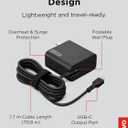 Lenovo USB-C 65W Wall Charger - PD 3.0 - Power Adapter for Laptop, Tablet, Notebook, USB-C Compatible Devices - Slim, Light and Portable with 6.5 Foot Cable - Black