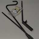 Juegoal Heavy Duty Deck Hook, 25 Inch or 36 Inch Wall Mounted Extended Reach Deck Hook Wall Pole Plant Bracket for Hanging Bird Feeder, Plants, Suet Baskets, Lanterns, Wind Chimes (1 Pack)