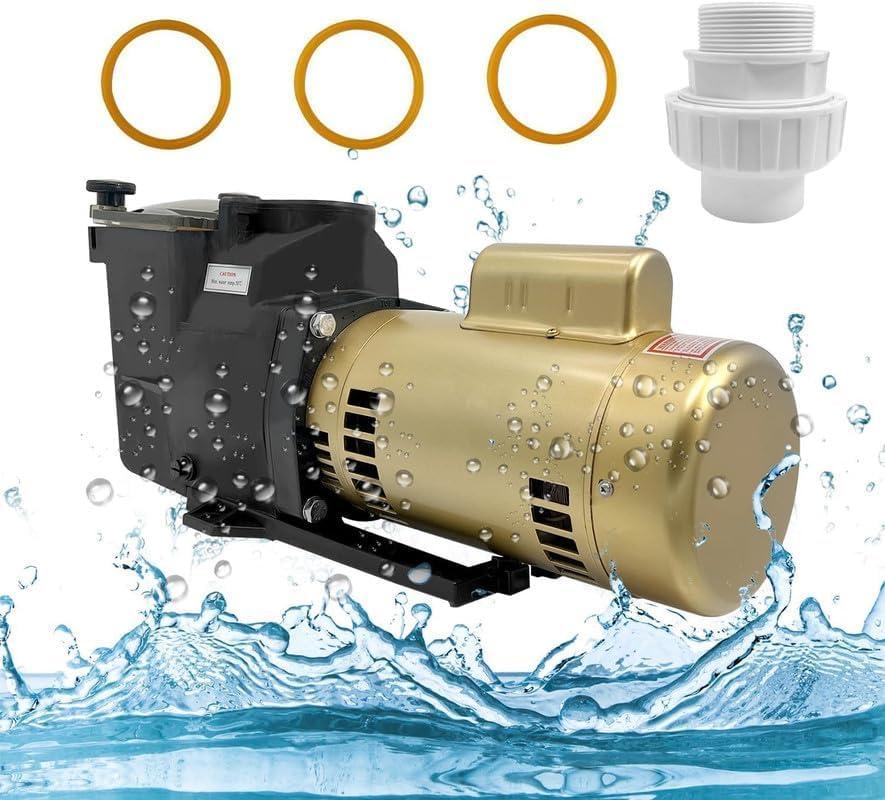 W3SP2610X15 Super Pool Pump 1.5HP 115/230V Single Speed Compatible with Hayward SP2610X15 Super Pump, for All In-Ground Pool and Spa with Corrosion-proof Construction
