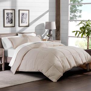 H&H Decor Luxurious & Super Soft 1 Piece Comforter 300 GSM & 4 Pcs Sheet Set 100% Egyptian Cotton 1000 Thread Count Pattern Solid (Queen, Sand,Solid)