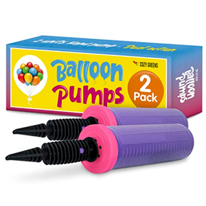 4Pack Balloon Pump Hand Held, Inflator Air Pump for Balloons - 2Way Dual Action, 4Pack: Friends can Help - Easy to Use, 100% Lifetime Satisfaction Guarantee - Sturdy Ballon Inflator Pump
