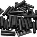 PATIKIL 50Pcs ABS Spacers 6mm ID, 9mm OD, 40mm Height Plastic Round Stud Spacer Black Nylon Washers Nut Unthreaded Rubber for M6 Screws Bolts Barrel