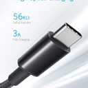 Anker Cable [5 Pack, 6FT], USB A to USB C Cable for iPhone 17 Series,Samsung Galaxy S10 S10+, LG V30, Beats Fit Pro and More (Black)