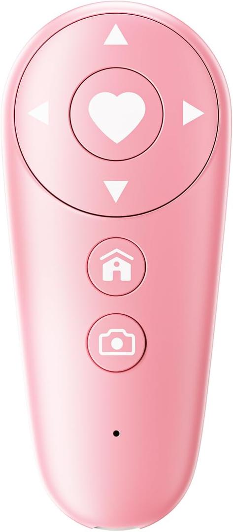 Scrolling Ring Remote Control for TikTok, Bluetooth Remote for iPhone, iPad, iOS, Android, Page Turner, Tap Tap TikTok, Fingertip Wireless Remote Control,Pink