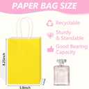 MITINU 60PCS Paper Gift Bags, 5.8"x3.2"x8.25" Party Favor Bags Bulk Rainbow Goodie Small Gift Bags with Handles for Kids Birthday Baby Shower Crafts Wedding Party Supplies (15 Colors)