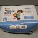 Kids Vomit Bags Disposable 20 Pack - Individually Wrapped Barf Bags with Cute Monster Print - Leak Proof Self Sealing Emesis Bags for Motion Car Sickness and Nausea - Ideal for Taxis, Airplane Travel