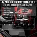 12V/24V 130A Car Battery Charger & Engine Starter, 0-30A Automatic Battery Maintainer with Winter Mode, Desulfator & Repair, for AGM/STD/Gel/Deep Cycle Batteries