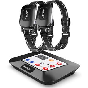 Wireless Dog Fence System, 2025 Electric Fence for Dog & Training Collar with Remote, Wireless Dog Collar Boundary Containment System, Adjustable Range Sizes, Suitable for Large,Medium Dogs ( 2 Dogs )