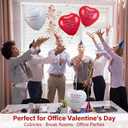 2 x 80 Set Valentine's Day Office Decor for Employees Staff Funny Work Decorations Celebrate Team Bonding for Workplace Coworker Office (Heart)