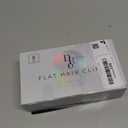 8 Pack Flat Hair Clips for Women  Large Matte Rectangle No-Slip Claw Clips, Strong Hold Square Hair Accessories for Thick & Thin Hair, Lay Flat Design for Work & Daily Styling (Multi-Color)