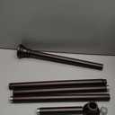 Bronze Shower Curtain Rods,43-72 Inches, Rust Resistance, Adjustable Tension Rod with Durable Spring, No Drilling, Use for Bathroom, Bedroom, Kitchen, Balcony, Home