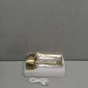 Portable Metal Table Lamp for Indoor/Outdoor ,Rechargeable Cordless LED Lamp, 3-Colour Infinitely Dimming Battery Powered Small Desk Lamp, Restaurant/Bedroom/Bar/Coffee Shop/Camping Light (Gold)