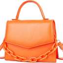 BIBDOO Mini Purses for Women Small Handbag Cute Crossbody Bag (Orange)