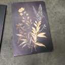 Black Botanical Canvas Wall Art Set of 3 Vintage Floral Art Moody Flower Wall Decor Dark Academia Poster Painting Prints Pictures for Bedroom Living Room 16x24 Inch Framed