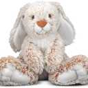 Melissa & Doug Burrow Bunny Stuffed Animal Plushie with Big Feet, Floppy Ears & Fluffy Tail, Adorable Pretend Play Toddler Toys for Girls & Boys 3+