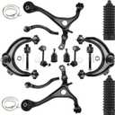 Front Lower Upper Control Arm w/Ball Joint for Acura TSX Base 2004-2008 Honda Accord DX 2003-2005 EX 2003-2007 LX 2003-2007 K80228 51210SDAA01 51210SDAA02 K640289