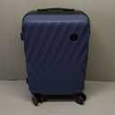 BAGSMART Carry On Luggage 22x14x9 Airline Approved,PC Hardside Suitcase,20 Inch Luggage with Spinner Wheels, Lightweight Travel Suitcases for Men Women,Navy Blue