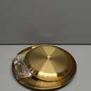 QTLCOHD 2Pcs 3 Tier Stainless Steel Cupcake Stand - Gold Tiered Dessert Stand for Wedding & Birthday Party