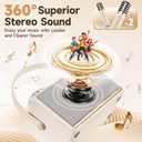 Karaoke Machine for Adults Teen Kids with Northern Lights,16-Color 2 Karaoke Microphone for Kids Mini Karaoke Machine Aurora Light,6 Voice Changer Teen Girl Gifts Trendy Stuff