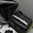 Amazon Basics High Security Micro Cut Paper Shredder, 8 Sheet Capacity, CD and Credit Card Shredder with Pull Out Bin, Black