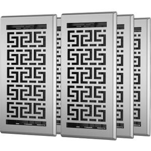 Floor Register 6x10-6 Pack Floor Vent Covers Heavy Duty Walkable Steel Floor Vents Adjustable Decorative Vent Covers for Home Floor Sidewall Office or Ceiling Vent