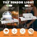 Grill Light Designed for Blackstone Griddle & Weber Grill, Automatic On/Off BBQ Light, Blackstone Griddle Accessories, LED BBQ Grilling Accessories for Outdoor Grill, Gifts for Men Dad Husband