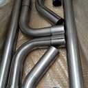 2.25'' Mild Steel Custom Exhaust Kit 16 Gauge Tubing Mandrel Bend Pipe Straight & U-Bend Universal 8PCS