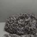 XeGe Cheetah Print Fluffy Faux Fur Duvet Cover Set, 3 Pieces Soft Plush Shaggy Fuzzy Bedding Set(1 Faux Fur Leopard Print Comforter Cover + 2 Furry Pillowcases), Zipper Closure(Queen, Light Grey)