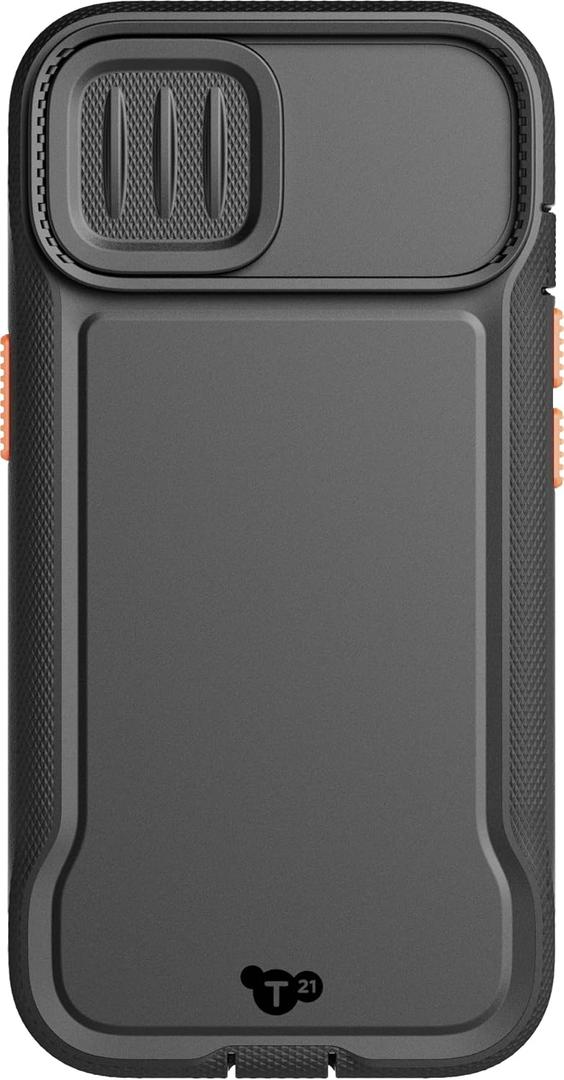 Tech21 Evo Max case for iPhone 15 - Compatible with MagSafe - Impact Protection Case - Lanyards Included - Black