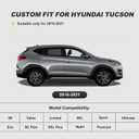 For Hyundai Tucson Seat Covers 2016 2017 2018 2019 2020 2021 Custom Fit for Tucson SE/Value/Limited/SEL/Sport/Ultimate Leather Car Seat Covers Protector Anti-Slip Fast Install (5 Seats Black&Beige)