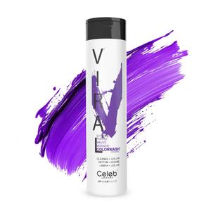 Celeb Luxury Colorwash Color Depositing Shampoo - Color Refresher, Vegan Hair Dye, Bondfix Bond Rebuilder, Viral and Gem Lites (Purple)