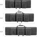 REEBOW GEAR Tactical Double Long Range Bag Outdoor Multifunctional Transportation Case Black/Tan 42 inches