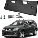 Front License Plate Frame Tag Holder Mounting Bracket Fits for 2014 2015 2016 Nissan Rogue Textured Black Replace 962104BA0A