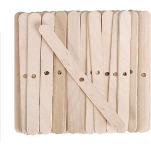 100pcs Wooden Candle Wick Holders, Candle Wick Centering Devices for Candle Making, Candle Wick Bars, Wick Clips for Canld Centering Tool