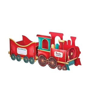 Christmas Train Set, Festive Christmas Tree Train-Deliver Holiday Cheer in Style.Whimsical Santa Gift Box Holder for Candy & Ornaments, Perfect Holiday Decor for Family Celebration