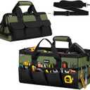 UUP Heavy Duty Tool Bag 20-Inch, Extra Large 16-Pocket Portable Empty Tool Box Organizer Storage, Toolbox Organization, Soft Handle Carrying Toolbag with Zipper, Father Dad Men Mechanic Birthday Gift