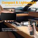 Portable Car Vacuum Cordless Mini Handheld Vacuums Cleaner Rechargeable with LCD Display and Multi-Nozzles, High Power Hand held Cleaners for Car, Home, Office, Sofa, Pet Hair, Keyboard