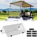 KEMIMOTO Golf Cart Windshield Compatible with Club Car DS (1982-2000), Foldable Replacement Windshield with Anti-UV and Impact Resistant Acrylic (Clear)