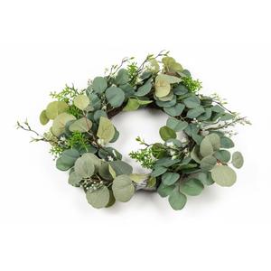 HD 24IN EUCALYPTUS/BERRY SPIRAL WREATH