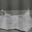 Glamorise womens Full Figure Plus Size MagicLift Seamless Wirefree Sports Bra #1006, White, 46C
