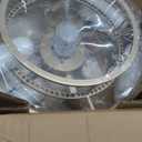 Gold Fandelier Ceiling Fans with Lights, 20" Gold Crystal Chandelier Ceiling Fan with Light Remote Control, Caged Mid Century with 6 Speeds for Bedroom, Living Room, Nursery