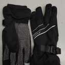 MOREOK Waterproof & Windproof -30F Winter Gloves for Men/Women, 3M Thinsulate Thermal Gloves Touch Screen Warm Gloves for Skiing, Cycling, Motorcycle, Running (Large, Black)