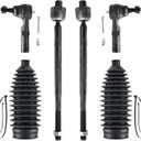 6pcs Front Steering Kit Tie Rod End Inner and Outer and Boots for RWD Chrysler 300 2005-2010 and RWD Dodge Challenger Charger Magnum 2005-2010