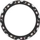 Skulls and Roses Steering Wheel Protective Cover Car Universal, 15-Inch Thicken Steering Wheel Grip Cover for SUV, Van, Car, Car, Truck (One Size, 12)