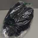 80s Short Black Curly Wig for Men with Mustache Glasses and Chain 70s Mullet Wig with Curl for Rocker Halloween Costume Cosplay