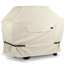 NettyPro BBQ Grill Cover 70 Inch Waterproof Heavy Duty Outdoor Barbecue Covers for Weber, Char-Broil, Brinkmann, Jenn Air, Nexgrill Grills and More, Beage 70x24x48 In